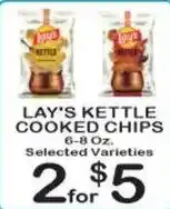 Foodland Lay's kettle cooked chips offer