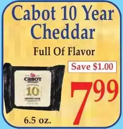 DeMoulas Market Basket Cabot cheddar offer