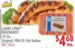 Ingles Markets Laura Lynn Bratwurst offer
