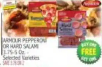Armour pepperoni or hard salami