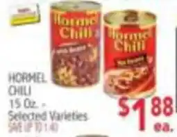Ingles Markets Hormel chili offer