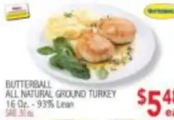 Ingles Markets Butterball all natural ground turkey offer