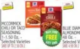 Ingles Markets McCormick chili or taco seasoning offer