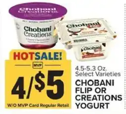 Food Lion Chobani Flip Or Creations Yogurt offer