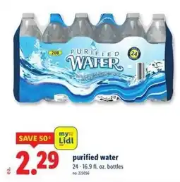 Lidl my Lidl purified water offer