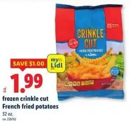 Lidl Lion crinkle cut French fried potatoes offer