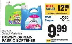 Food Lion Downy or Gain fabric softener offer