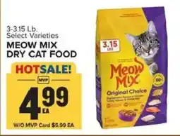 Food Lion Meow Mix dry cat food offer