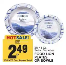 Food Lion Food Lion plates or bowls offer