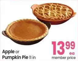 Safeway Apple or Pumpkin Pie offer