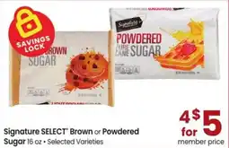Safeway Signature Select Brown or Powdered Sugar offer