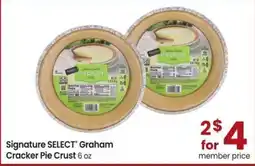Safeway Signature Select Graham Cracker Pie Crust offer