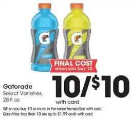 Fred Meyer Gatorade Select Varieties offer