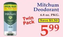DeMoulas Market Basket Mitchum Deodorant offer