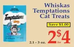 DeMoulas Market Basket Whiskas Temptations Cat Treats offer