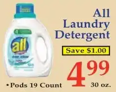 DeMoulas Market Basket All laundry detergent offer