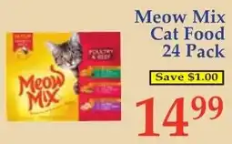 DeMoulas Market Basket Meow Mix Cat Food offer
