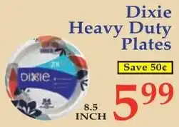 DeMoulas Market Basket Dixie heavy duty plates offer