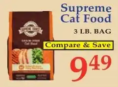DeMoulas Market Basket Supreme Cat Food offer