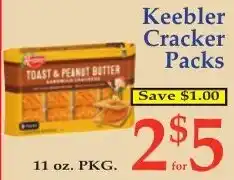 DeMoulas Market Basket Keebler cracker packs offer