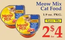 DeMoulas Market Basket Meow Mix Cat Food offer