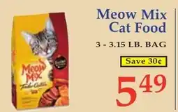 DeMoulas Market Basket Meow Mix Cat Food offer