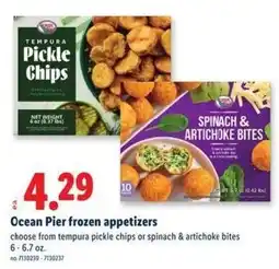 Lidl Ocean Pier frozen appetizers offer