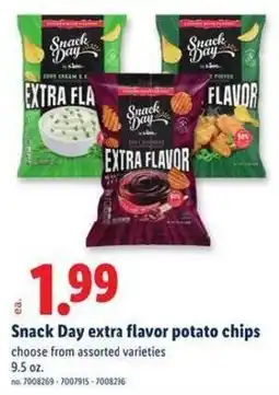 Lidl Snack Day extra flavor potato chips offer