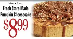 Morton Williams Fresh Store Made Pumpkin Cheesecake offer