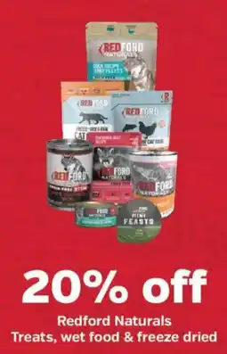 Pet Supplies Plus Redford Naturals Treats, wet food & freeze dried offer