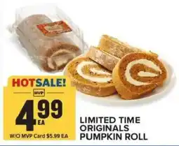 Food Lion Limited Time Originals Pumpkin Roll offer