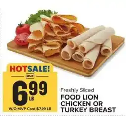 Food Lion Food Lion Freshly Sliced Chicken or Turkey Breast offer