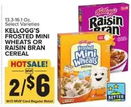 Food Lion Kellogg's Frosted Mini Wheats or Raisin Bran Cereal offer