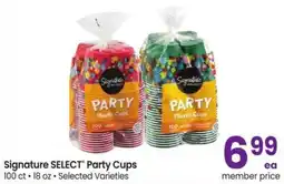 Safeway Signature Select Party Cups offer