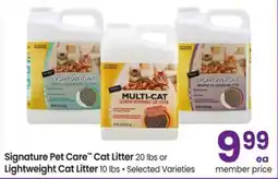 Safeway Signature Pet Care Cat Litter offer