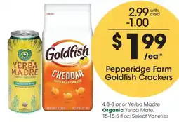 Fred Meyer Pepperidge Farm Goldfish Crackers offer
