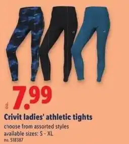Lidl Crivit ladies' athletic tights offer