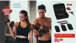 Lidl interchangeable home gym system offer