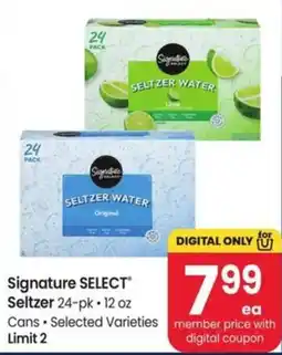 Safeway Signature Select Seltzer offer