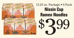 Morton Williams Nissin Cup Ramen Noodles offer