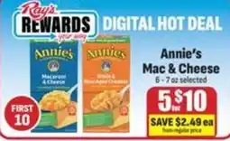 Ray's Food Annie's Mac & Cheese offer