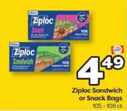 Weis Markets Ziploc sandwich or snack bags offer