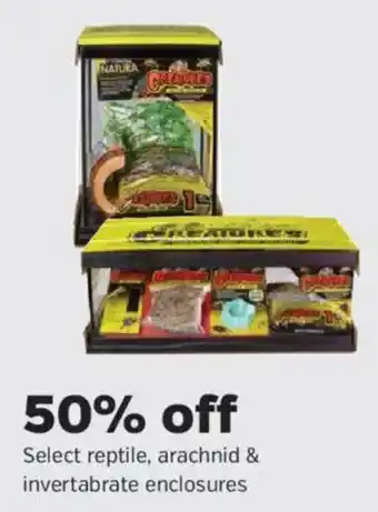 Natura Creatures select reptile, arachnid & invertebrate enclosures