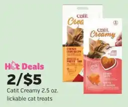 Pet Supplies Plus Catit Creamy lickable cat treats offer