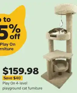 Pet Supplies Plus Play On 4-level playground cat furniture offer
