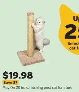 Pet Supplies Plus Play On scratching post cat furniture offer