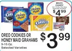 Foodland Oreo cookies or honey maid grahams offer