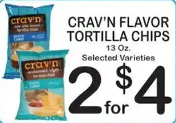 Foodland Crav'n flavor tortilla chips offer