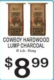 Foodland Cowboy hardwood lump charcoal offer