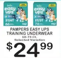 Foodland Pampers easy ups training underwear offer